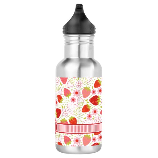 Bouteille D'eau Monogram Summer Strawberry Fruit Pattern (Droite)