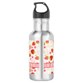 Bouteille D'eau Monogram Summer Strawberry Fruit Pattern (Dos)