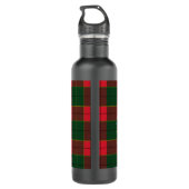 Bouteille D'eau Monogram Winter Holiday Christmas Scottish Pattern (Dos)
