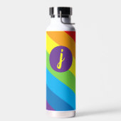 Bouteille D'eau Monogramme à bandes arc-en-ciel (Gauche)
