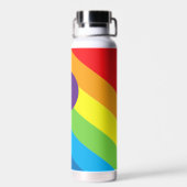 Bouteille D'eau Monogramme à bandes arc-en-ciel (Arrière)