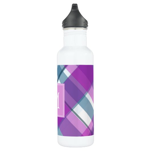 Bouteille D'eau Monogramme à plis violet clair (Droite)