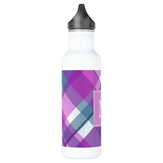Bouteille D'eau Monogramme à plis violet clair (Gauche)