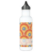 Bouteille D'eau Monogramme Art Déco Egée Été Radiant Mandala (Gauche)