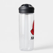 Bouteille d'eau monogramme avec logo de gant de bo (Extérieur)