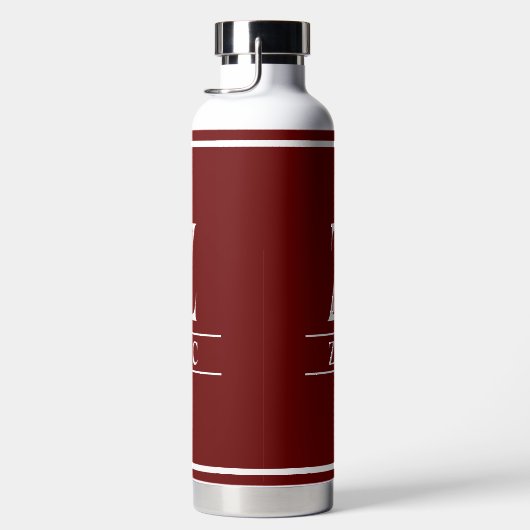 Bouteille D'eau Monogramme Bourgogne (Droite)