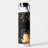Bouteille D'eau Monogramme chic citron noir (Avant)