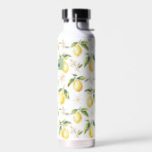 Bouteille D'eau Monogramme Citrus Lemon Fruit Motif botanique (Gauche)