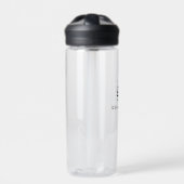Bouteille D'eau Monogramme classique élégant minimal (Extérieur)