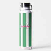 Bouteille D'eau Monogramme de bande de cabane en vert (Arrière)