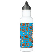 Bouteille D'eau Monogramme de crème glacée au chocolat mignonne (Gauche)