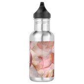 Bouteille D'eau Monogramme de Feuilles d'or rose pâle (Droite)