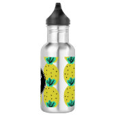 Bouteille D'eau Monogramme de gribouillis géométriques d'ananas (Droite)