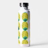 Bouteille D'eau Monogramme de gribouillis géométriques d'ananas (Gauche)