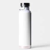 Bouteille D'eau Monogramme de ligne bleue mince moderne Officier d (Plage)