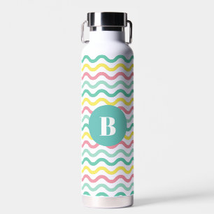 Bouteille D'eau Monogramme de Motif clair et coloré