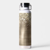 Bouteille D'eau Monogramme de Parties scintillant de glitterie d'h (Arrière)