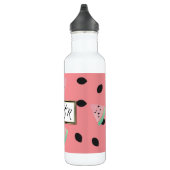 Bouteille D'eau Monogramme de pastèque d'aquarelle (Droite)