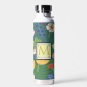 Bouteille D'eau Monogramme de printemps (Gauche)