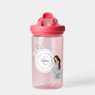 Bouteille D'eau Monogramme de sirènes lunaires