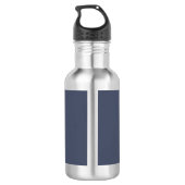 Bouteille D'eau Monogramme déplaisant avec collision orange sur bl (Dos)
