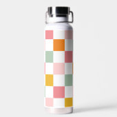 Bouteille D'eau Monogramme en carton multicolore Boho (Arrière)