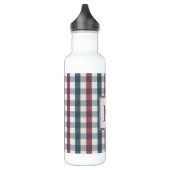 Bouteille D'eau Monogramme en carton rouge, blanc et bleu (Gauche)