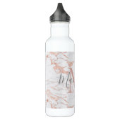 Bouteille D'eau Monogramme en marbre or Rose de luxe (Gauche)