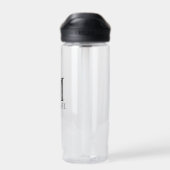 Bouteille D'eau Monogramme et nom personnalisés classiques (Arrière)