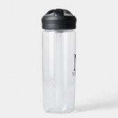 Bouteille D'eau Monogramme et nom personnalisés classiques (Extérieur)
