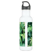 Bouteille D'eau Monogramme Feuille de raisin vert (Dos)