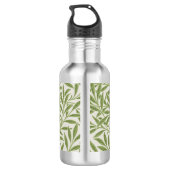 Bouteille D'eau Monogramme Feuilles de Saule Vert Vintage (Dos)