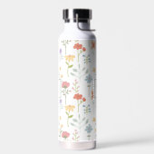 Bouteille D'eau Monogramme fleur sauvage Floral (Gauche)