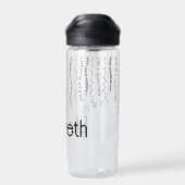 Bouteille D'eau Monogramme floral (Arrière)