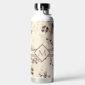 Bouteille D'eau Monogramme floral (Droite)