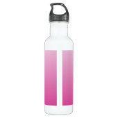 Bouteille D'eau Monogramme géométrique semblable à une fleur | Omb (Dos)