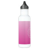 Bouteille D'eau Monogramme géométrique semblable à une fleur | Omb (Gauche)