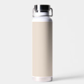 Bouteille D'eau Monogramme initial minimaliste beige (Arrière)