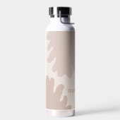 Bouteille d'eau monogramme moderne (Gauche)