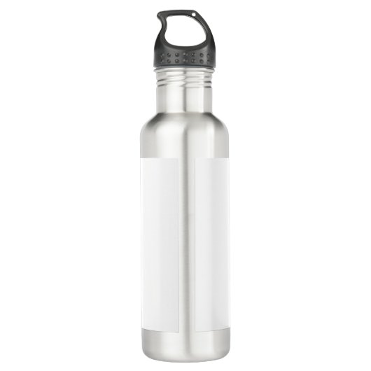 Bouteille D'eau Monogramme moderne tendance professionnel initial (Dos)