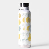 Bouteille D'eau Monogramme Motif Pastel Citrus Lemons (Plage)