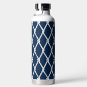 Bouteille D'eau Monogramme Nautical Préparatoire Côté - Navy & Bla (Droite)