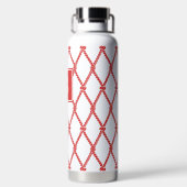 Bouteille D'eau Monogramme Naution de Prépa Côtière - Rouge & Blan (Plage)
