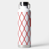 Bouteille D'eau Monogramme Naution de Prépa Côtière - Rouge & Blan (Avant)
