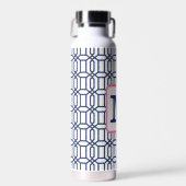 Bouteille D'eau Monogramme Octogone Bleu Prépa (Avant)