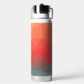 Bouteille D'eau Monogramme personnalisé abstrait géométrique vibra (Arrière)