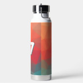 Bouteille D'eau Monogramme personnalisé abstrait géométrique vibra (Gym)