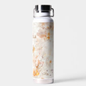 Bouteille D'eau Monogramme personnalisé Bohème Chic Floral Aquarel (Arrière)