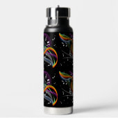 Bouteille D'eau Monogramme personnalisé d'illustration de musique (Évier)