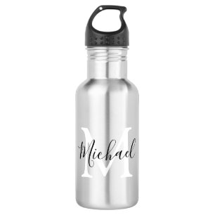 Bouteille D'eau Monogramme personnalisé pour enfants de retour à l